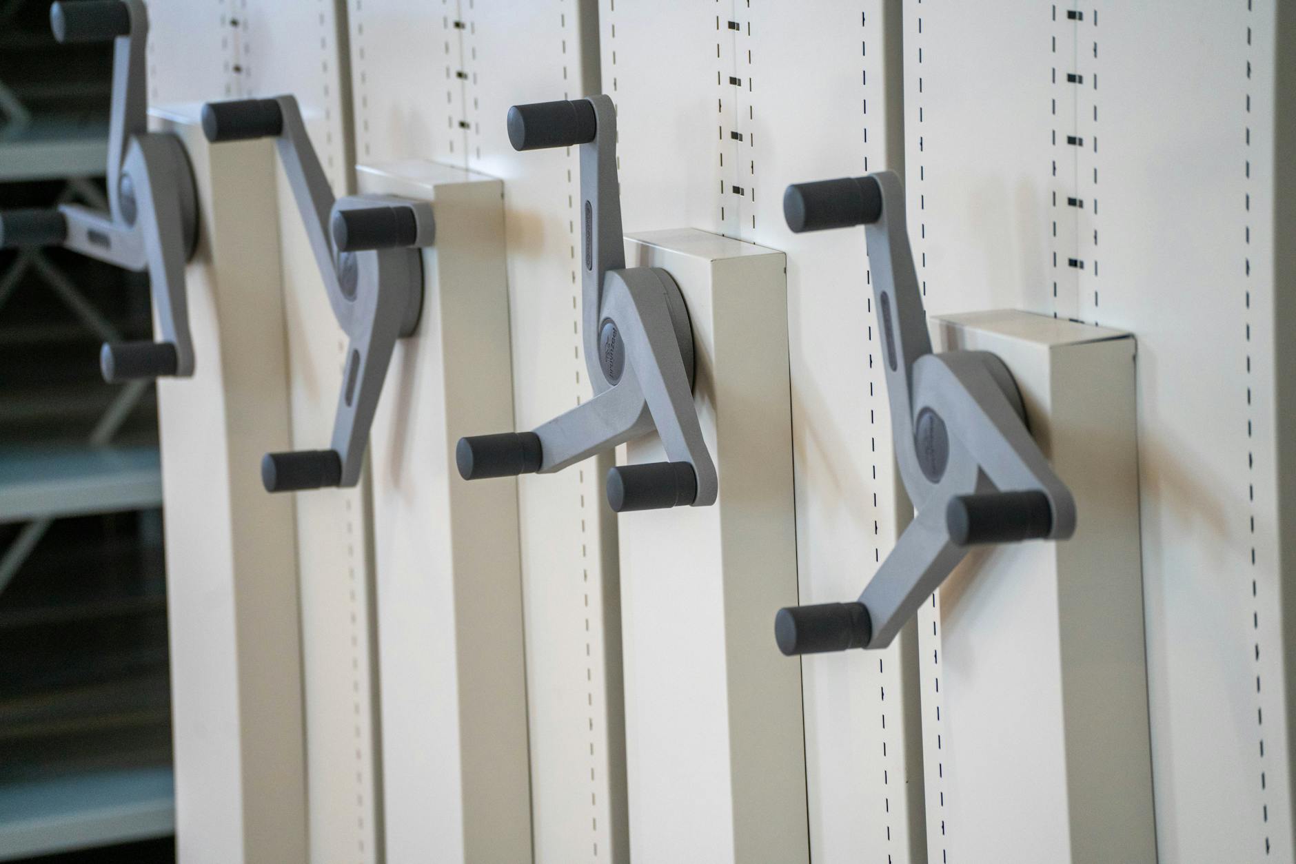 exercise equipment in a gym