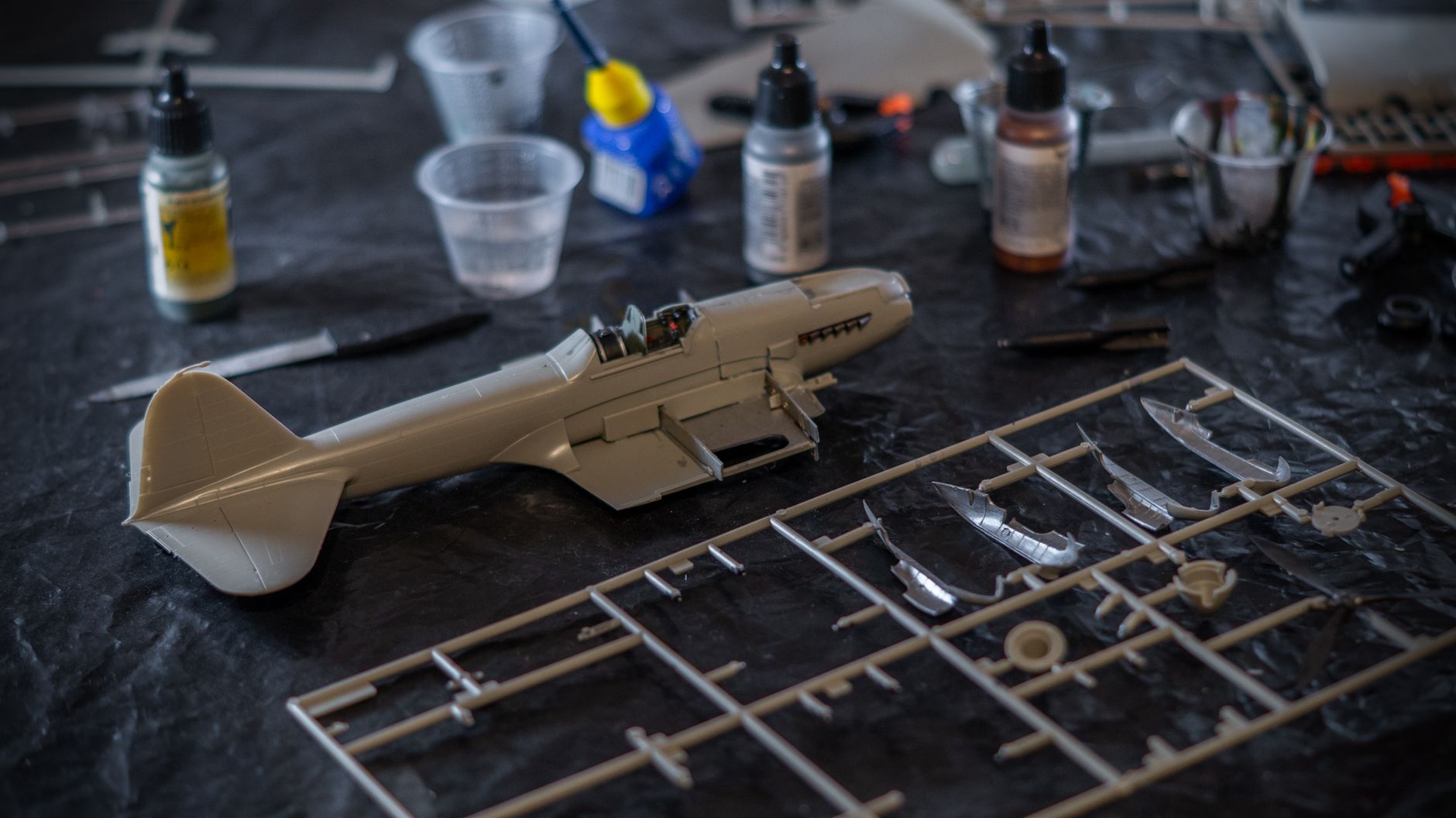 scale model of an airplane toy