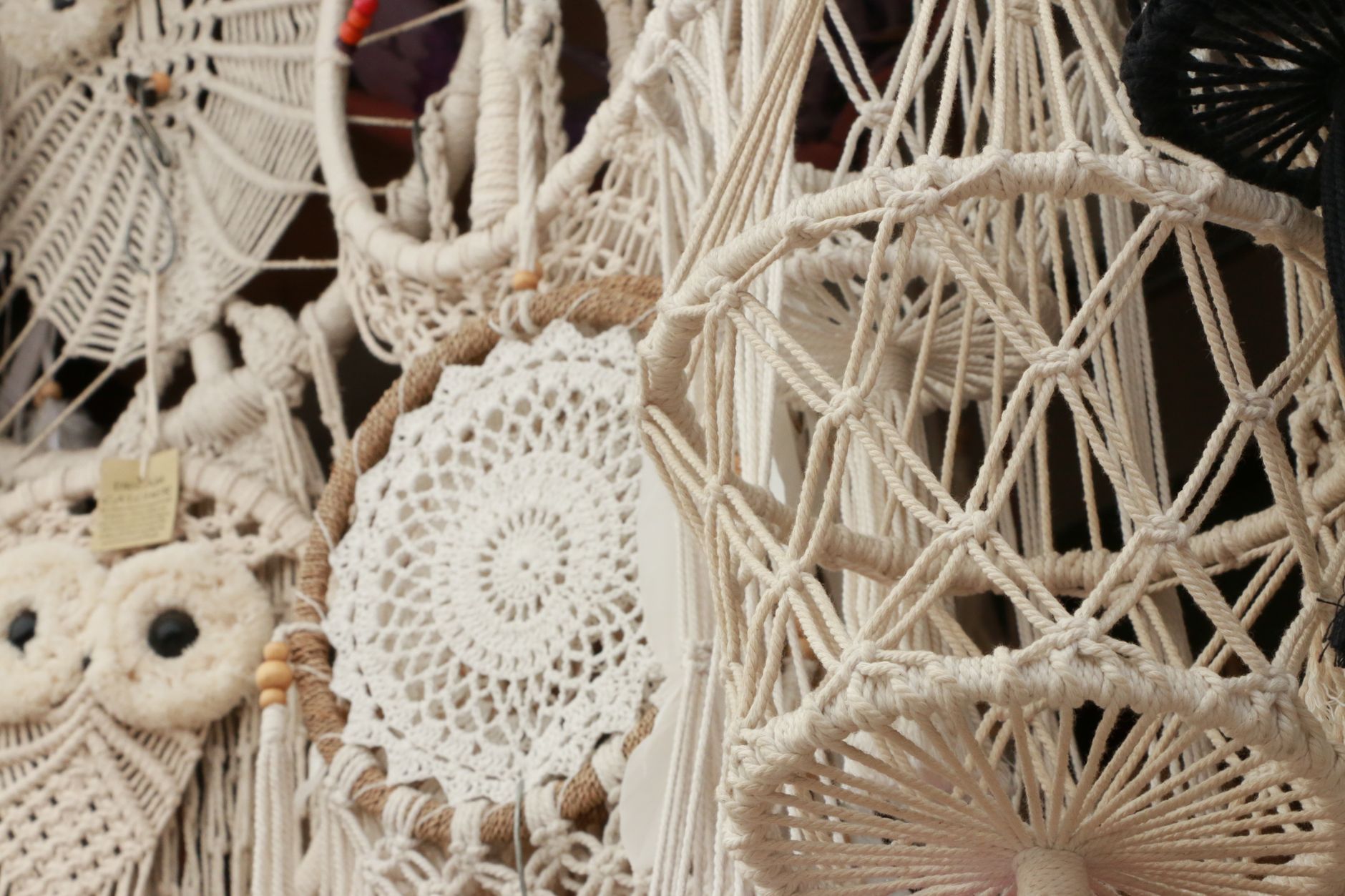 beautiful handmade hanging macrame