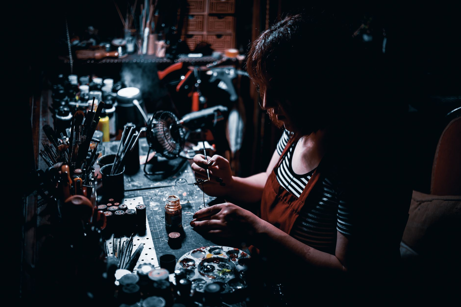 woman in a workshop