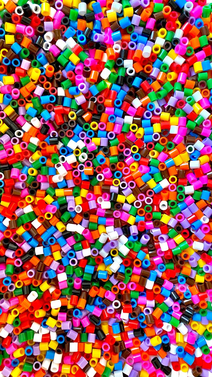 a lot of colorful beads